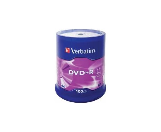 Matricas DVD+R AZO Verbatim 4.7GB 16x 100 Pack, Spindle