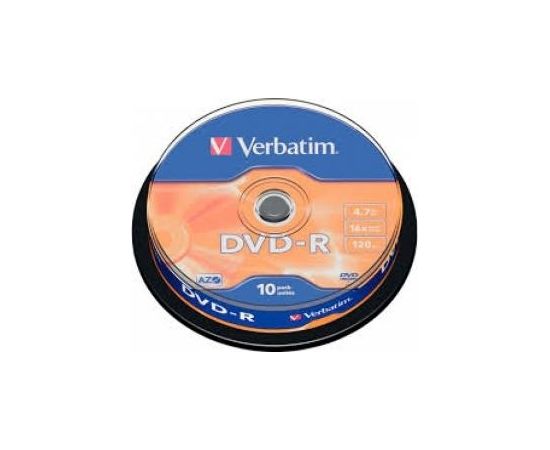 Matricas DVD-R AZO Verbatim 4.7GB 16x 10 Pack Spindle