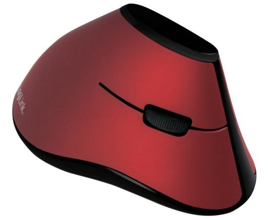 LOGILINK -  Ergonomic vertical mouse, wireless 2.4 GHz, red