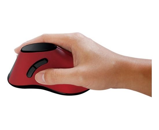 LOGILINK -  Ergonomic vertical mouse, wireless 2.4 GHz, red