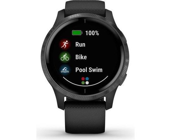 Garmin Venu, черный/грифельно-серый