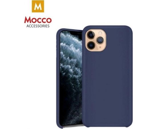 Mocco Ultra Slim Soft Matte 0.3 mm Matēts Silikona Apvalks Priekš Apple iPhone 11 Pro Zils