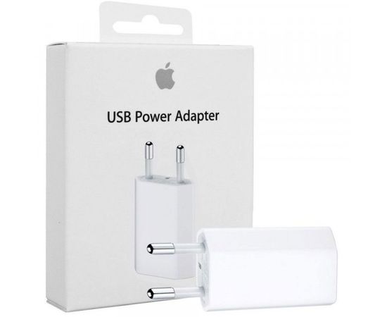 Apple MD813ZM/A A1400 5W USB Power Adapter iPhone / iPod Balts (EU Blister)
