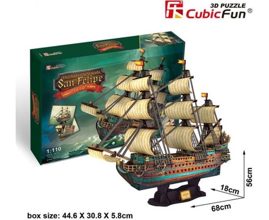 Cubic Fun CubicFun 3D Puzle kuģis "The San Felipe"