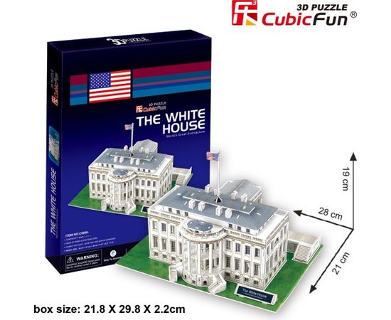 Cubic Fun CubicFun 3D puzle Baltais Nams, ASV