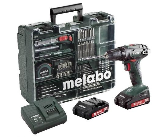 Metabo Akumulatora urbjmašīna BS 18 - Mobile Workshop 74 accessorie