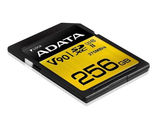 A-data ADATA 256GB Premier ONE SDXC V90 UHS-II U3 Class 10, R/W up to 275/155 MB/s