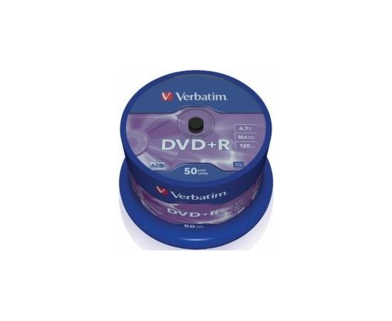 Matricas DVD+R AZO Verbatim 4.7GB 16x 50 Pack Spindle