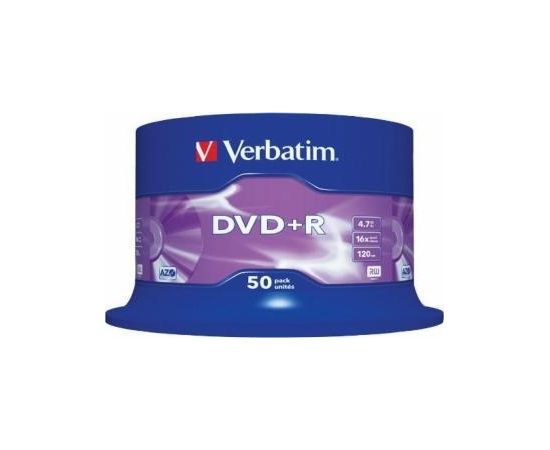 Matricas DVD+R AZO Verbatim 4.7GB 16x 50 Pack Spindle