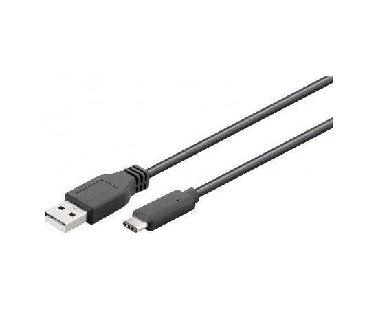 Goobay USB 2.0 cable 1,8 m, Black, USB 2.0 male (type A), USB-C male