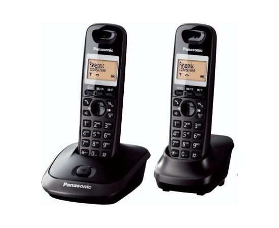 Panasonic Cordless KX-TG2512FXT Black, Caller ID, Wireless connection, Phonebook capacity 50 entries, Conference call, Built-in display, Speakerphone