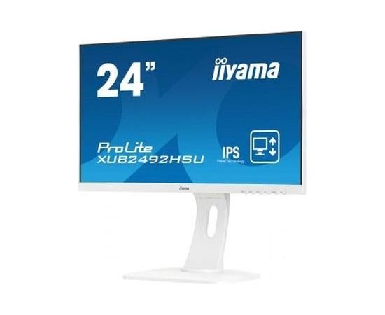 Iiyama ProLite LED IPS 23.8" XUB2492HSU-B1 FHD 1920x1080p 16:9 5M:1 (TYP 1000:1) 250CD 4ms 178/178 VGA/DP/HDMI/2xUSB2.0 SPK 2x2W, PIVOT HAS C:WHITE / XUB2492HSU-W1