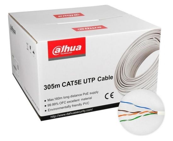 CABLE CAT5E UTP 305M WHITE/PFM920I-5EUN DAHUA