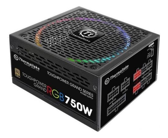 Power Supply|THERMALTAKE|750 Watts|Peak Power 900 Watts|Efficiency 80 PLUS GOLD|PFC Active|MTBF 120000 hours|PS-TPG-0750FPCGEU-S