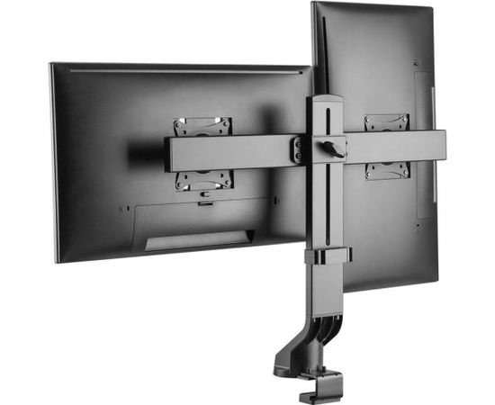 Monitoru kronšteins Maclean MC-854 Holder for two monitors double 17 ''-27'' 14kg VESA 75x75 100x100