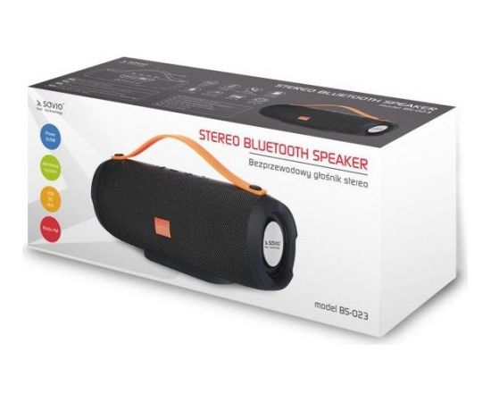 SAVIO BS-023 Wireless Bluetooth Stereo Speaker 2x5W Black