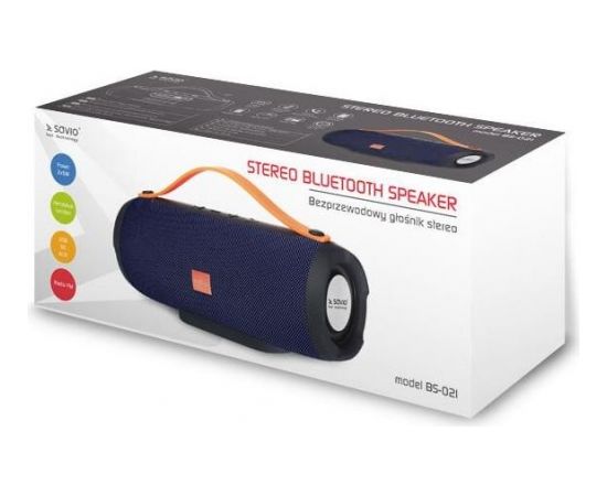 SAVIO BS-021 Wireless Bluetooth Stereo Speaker 2x5W Blue