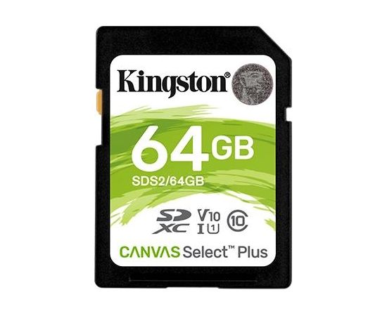 Kingston Canvas Select Plus 64GB SDHC Class 10