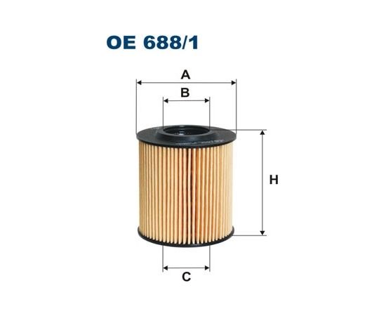 Filtron Eļļas filtrs OE688/1