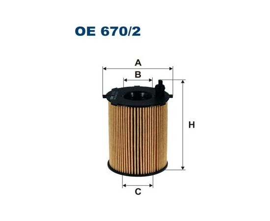 Filtron Eļļas filtrs OE670/2