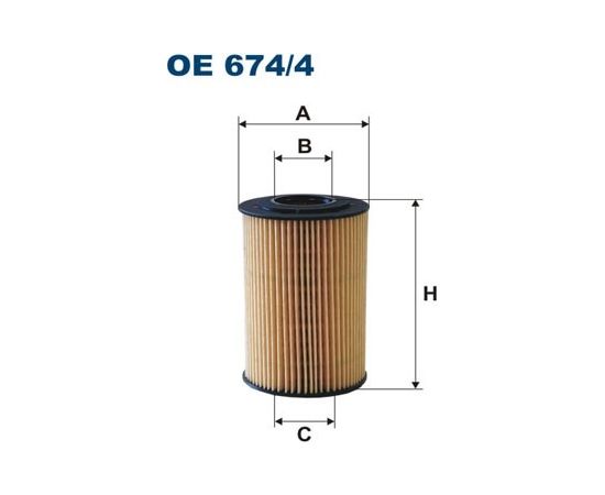 Filtron Eļļas filtrs OE674/4