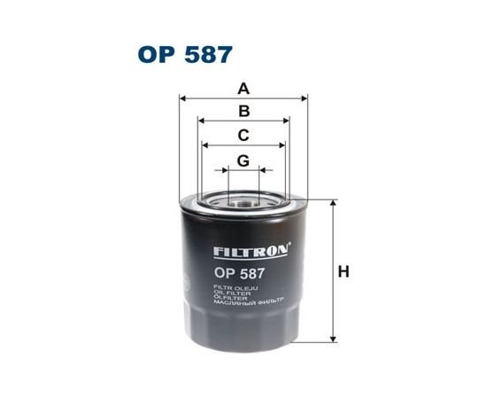 Filtron Eļļas filtrs OP587