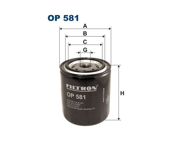 Filtron Eļļas filtrs OP581