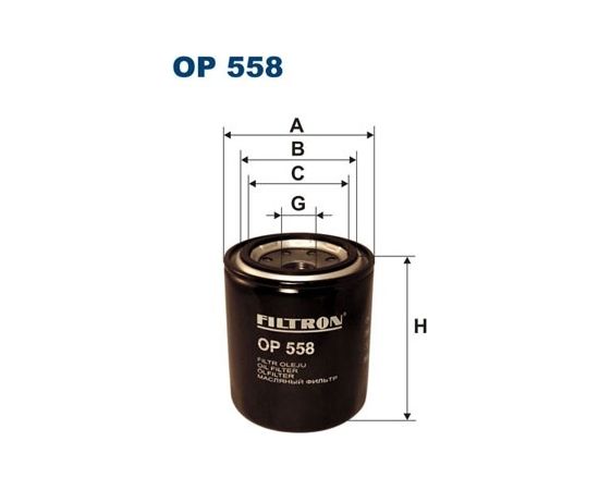 Filtron Eļļas filtrs OP558