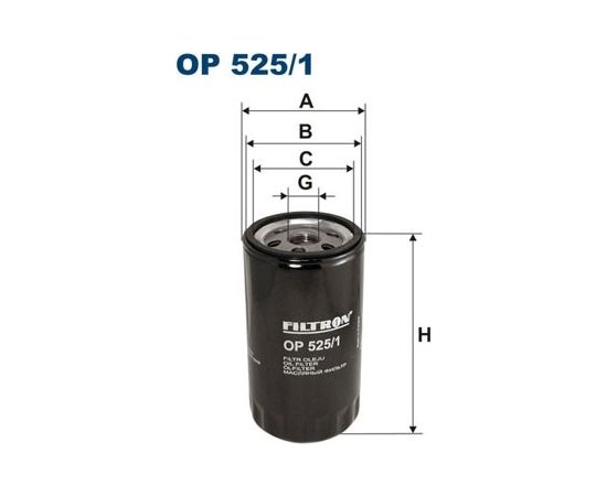 Filtron Eļļas filtrs OP525/1