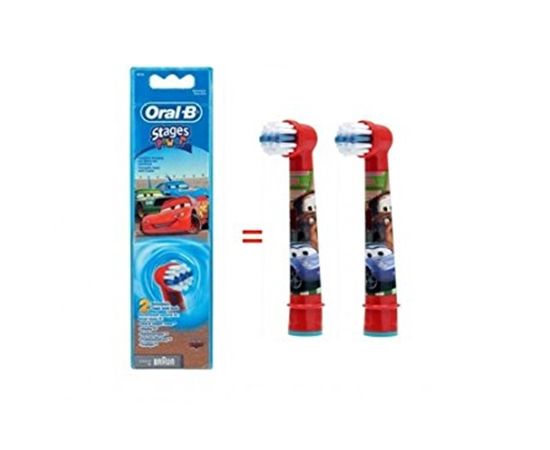 Oral-B Cars EB-10  Replacement Heads For Toothbrush Extra Soft for kids, Number of brush heads included 2