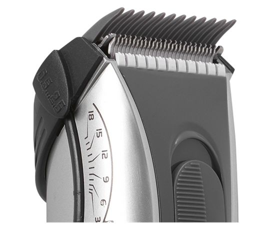 Tristar TR-2552 Hair clipper, Cordless, Rechargeable, Base station, 2 combs, Silver/