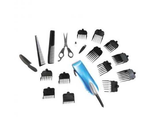DomoClip DOS107 Hair clipper, 19 accessories, Cutting length from 1,5 to 25 mm, Blue DomoClip DomoClip DOS107  Hair clipper, 5,5 W, Yes, Blue
