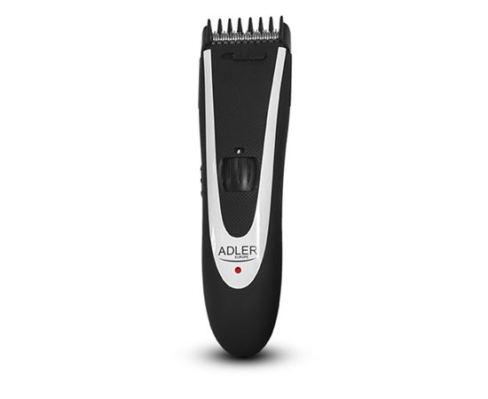 Adler AD 2822 Hair clipper + trimmer, 18 hair clipping lengths, Thinning out function, Stainless steel blades, Black Adler Adler AD 2822  Hair clipper + trimmer, Cordless, Rechargeable, Base station, High-quality, built-in NiMH battery, Operating time 45 