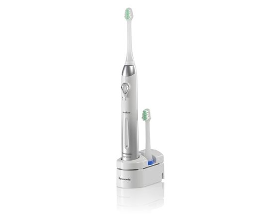 Toothbrush Panasonic EW1031S845 Oscillating, White/Silver, Sonic technology, Operating time 40 min, Daily care, Number of brush heads included 2