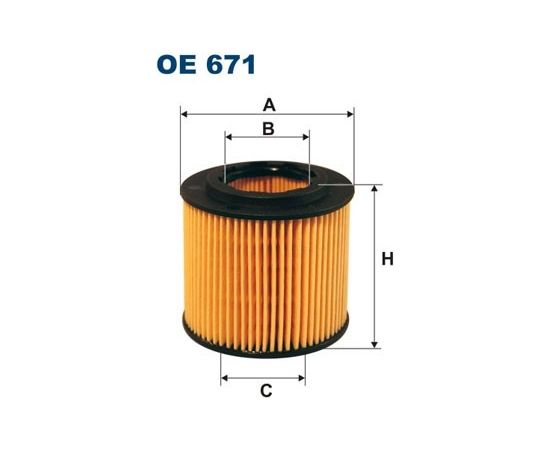 Filtron Eļļas filtrs OE671