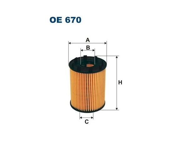 Filtron Eļļas filtrs OE670