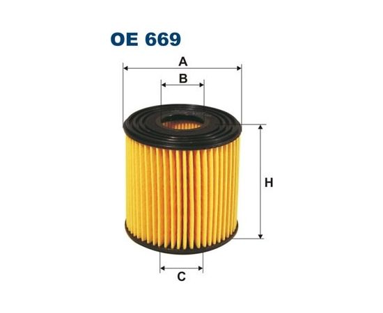 Filtron Eļļas filtrs OE669