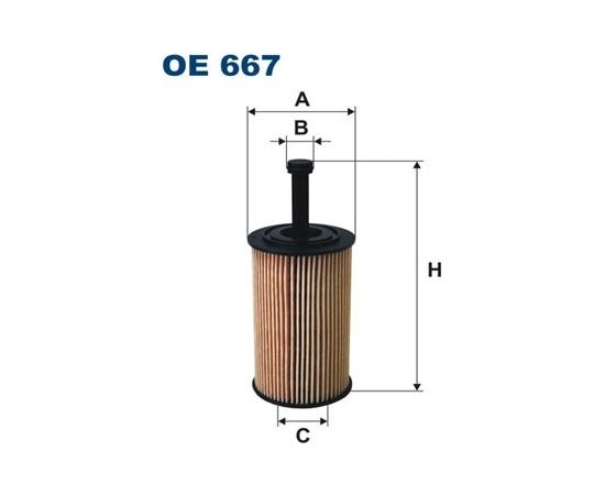 Filtron Eļļas filtrs OE667