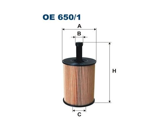 Filtron Eļļas filtrs OE650/1