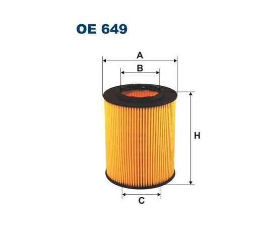 Filtron Eļļas filtrs OE649