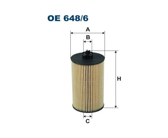 Filtron Eļļas filtrs OE648/6