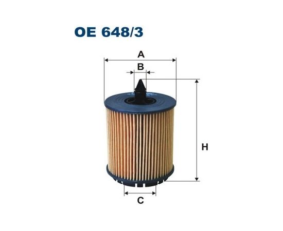 Filtron Eļļas filtrs OE648/3