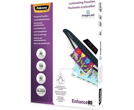 LAMINATOR POUCH IMAGELAST/A5 80 100PCS 5306002 FELLOWES