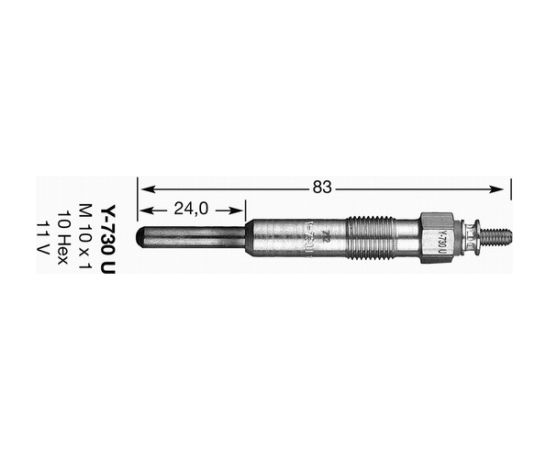6704 KVĒLSVECE NGK D-Power 17 Y-730U