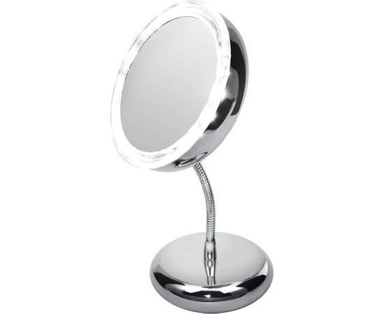 Adler AD 2159 Mirror, 4 AAA batteries, LED Lightening, Diameter 15 cm, Chrome