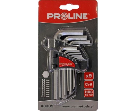 Seškanšu atslēgu kompl. Proline 9gb 1.5-10mm