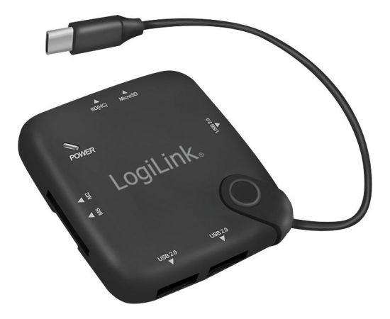LOGILINK - USB Typ-C™ OTG (On-The-Go) Multifunction hub and card reader