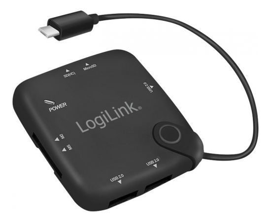 LOGILINK - Micro-USB OTG (On-The-Go) multifunction hub and card reader