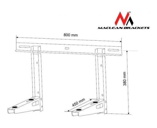 Maclean MC-622 Bracket for air conditioner max. load 100kg