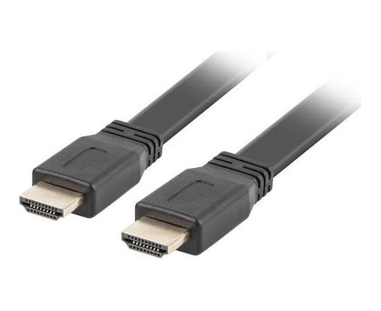 Lanberg cable HDMI M/M V2.0 1M Black Flat